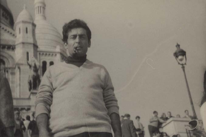 Aref El Rayess in Paris, with Sacré-Cœur behind him