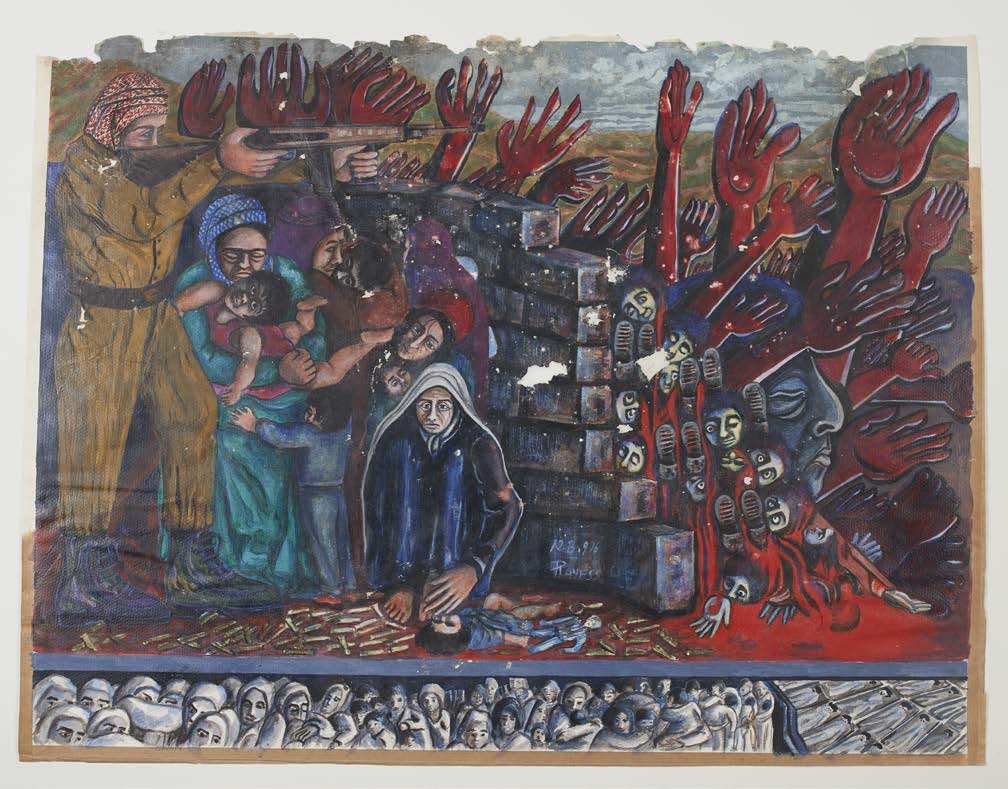 Tariq Alsilm—Tel al-Zaatar (Road to Peace—Tel al-Zaatar), 1976, by Aref El Rayess